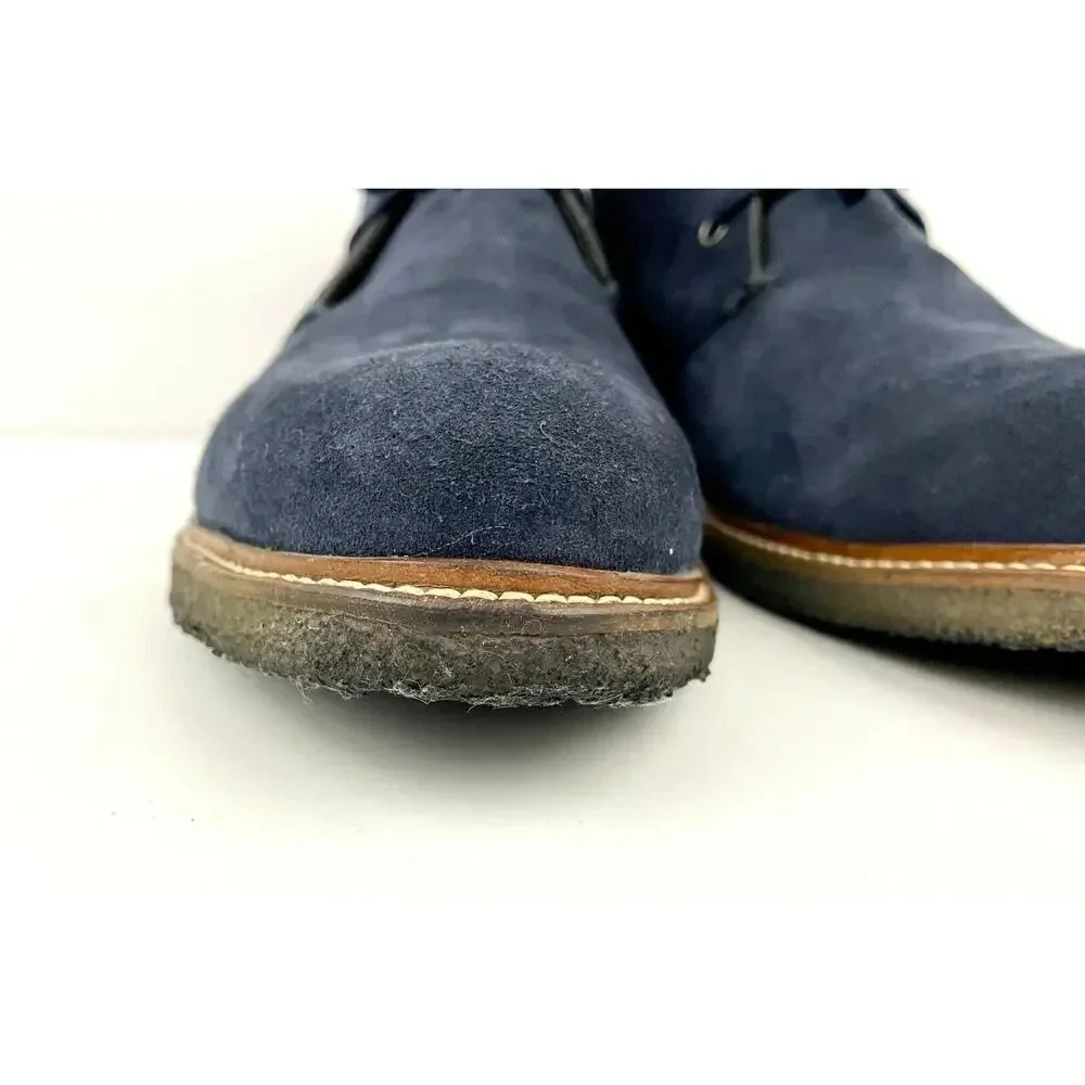 Blue Leather Lace Up Oxfords US 10.5 Dress Shoes‎ The Men's Store Bloomingdale's